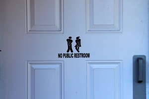 August 2, 2012 - No Public Restroom
