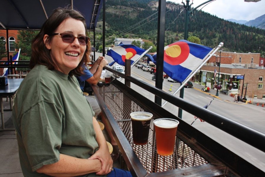 Karen at Ouray Brewing