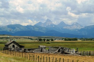 July 15, 2012 - Idaho farm with Tetons view